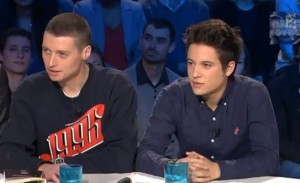 Fonky Flav et Nekfeu du groupe 1995 dans On n'est pas couché