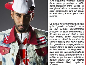 La Fouine s'explique sur la bagarre avec Booba et Dixon