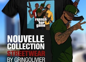 Booba, La Fouine et Roh2f version GTA 5, le T-shirt en vente