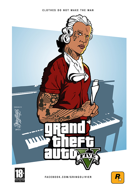 GTA : nouvel artwork de Mozart version GTA 5