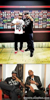 Booba à la rencontre des joueurs de l'AC Milan