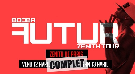 Booba : les concerts au Zénith de Paris du 12 & 13 avril complets