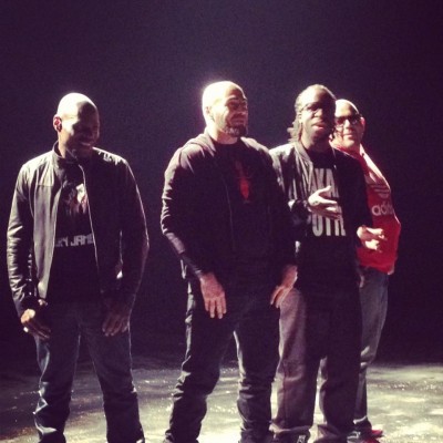 Kery James, Youssoupha et Médine sur le tournage du clip Contre Nous(1)
