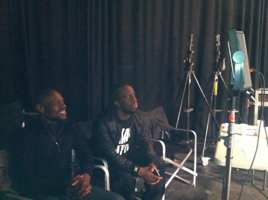 Kery James, Youssoupha et Médine sur le tournage du clip Contre Nous