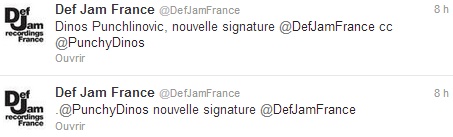 Dinos Punchlinovic, nouvelle signature Def Jam France