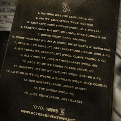 Drake : son père dévoile la tracklist de Nothing Was The Same