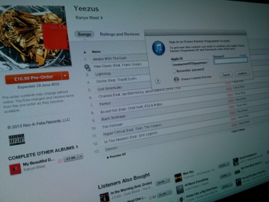 Kanye West : Yeezus, une fuite de la tracklist