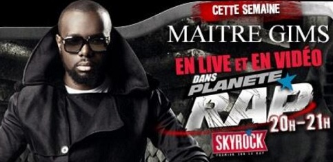 Maître Gims : Planete Rap spécial Subliminal sur Skyrock