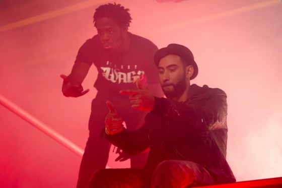 Fababy et La Fouine sur le tournage de Wesh ma gueule(1)