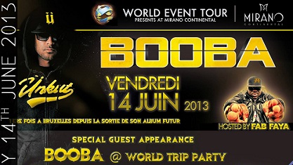 Booba se fait jeter de la boite de nuit le Mirano à Bruxelles