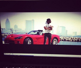 Sultan sur le tournage du clip de la BO d'un BlockBuster Américain