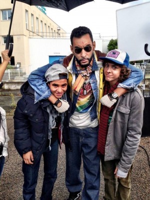 La Fouine sur le tournage du film A toute épreuve avant sa tournée au Maroc