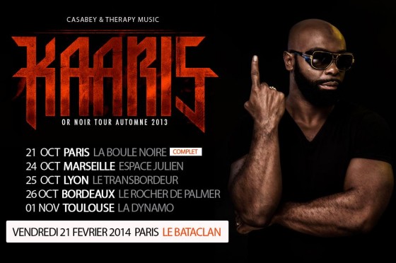 Kaaris dévoile les dates de l'Or Noir Tour Automne 2013