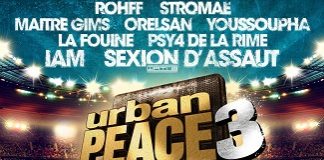 Maitre Gims, La Fouine, Youssoupha, Orelsan, IAM… la liste des morceaux pour Urban Peace 3