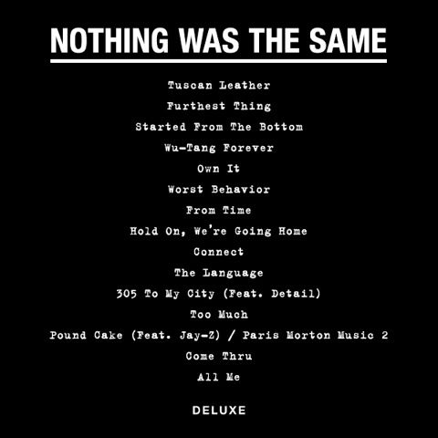 Drake présente la tracklist de Nothing Was The Same