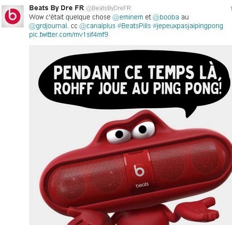 Booba vs Roh2f, Beats By Dre entre dans le clash sur Twitter ! Booba vs Roh2f, Beats By Dre entre dans le clash sur Twitter !