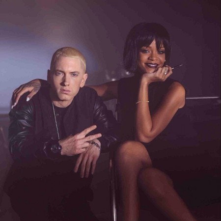Rihanna et Eminem sur le tournage du clip de The Monster