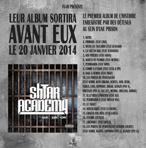 Shtar Academy : la tracklist avec La Fouine, Niro, Soprano, Nekfeu, Miser You...