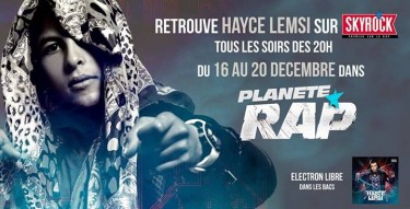 Hayce Lemsi direct sur Skyrock pour son premier Planète Rap