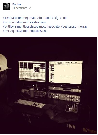 Booba en studio pour son 7ème album prévu pour 2014 Booba en pleine préparation de son prochain album !
