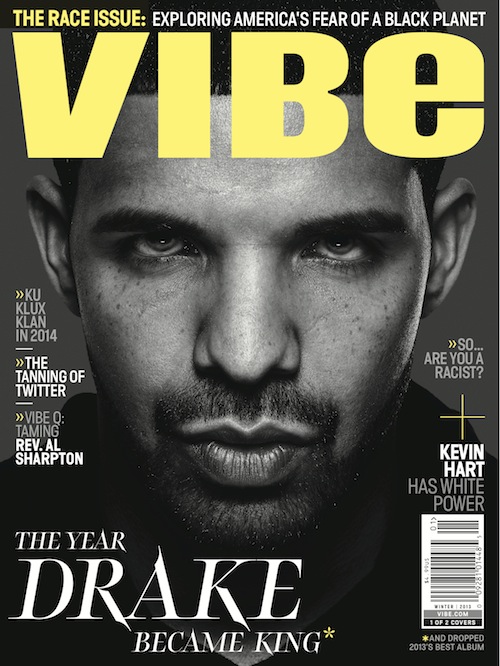 Drake en couverture du Vibe de Décembre