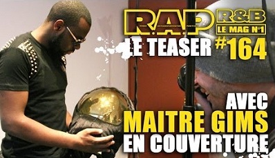 Maitre Gims en couverture du nouveau RAP RnB Mag