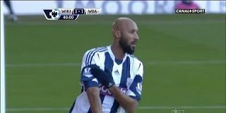 Anelka célèbre son but avec une quenelle à la Dieudonné