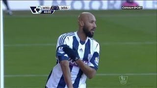 Anelka célèbre son but avec une quenelle à la Dieudonné