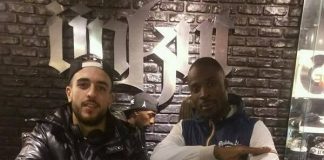 Coco Tkt clash Booba et fait une quenelle dans une boutique Unkut