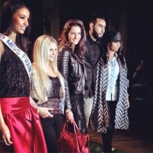 La Fouine pose avec Miss France 2014 : Flora Coquerel