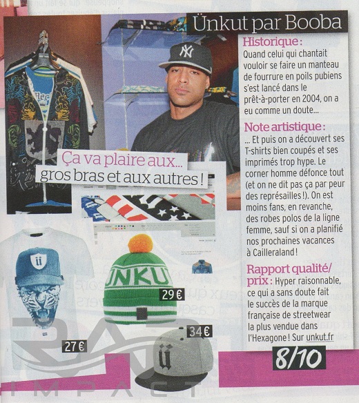 Booba : sa marque Unkut évaluée dans le magazine Public