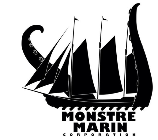 Maitre Gims présente le logo de son label Monstre Marin Corporation