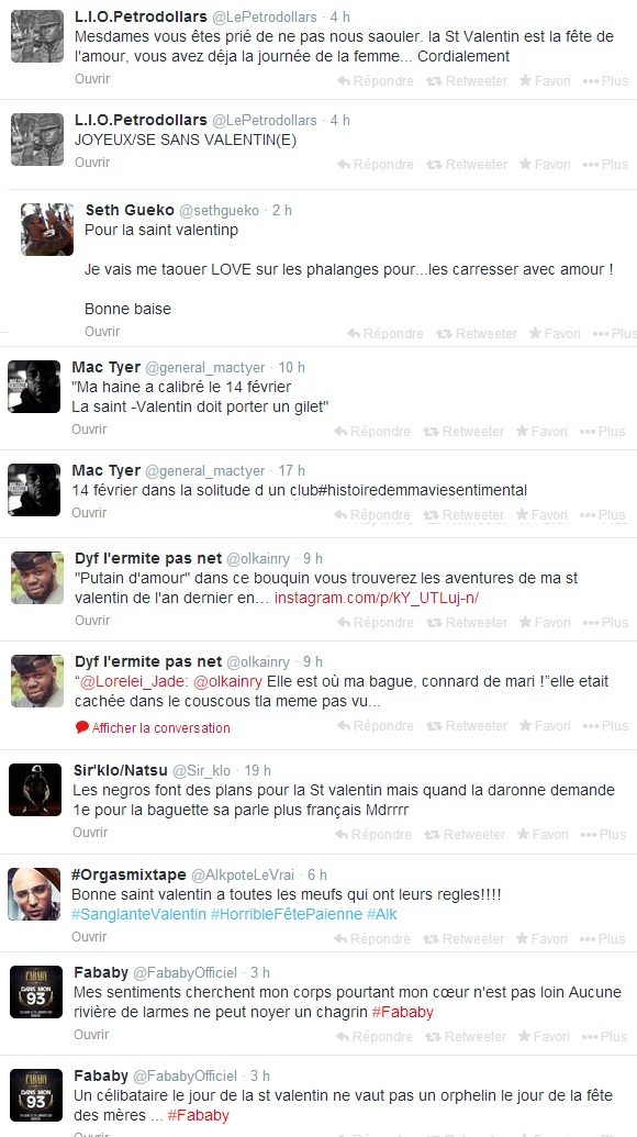 Le rap français donne son avis sur la Saint Valentin !