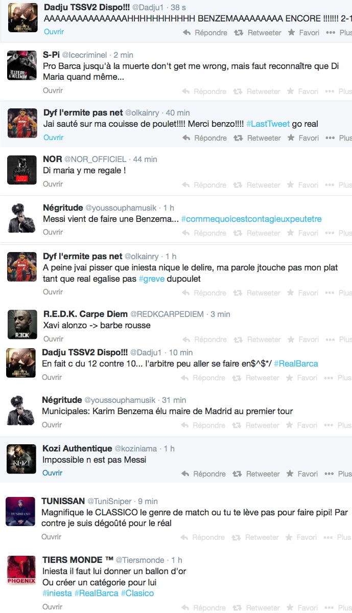 12Les rappeurs francais réagissent au Classico Real Madrid vs Barcelonewidth=