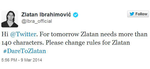 Zlatan veut faire modifier les règles !