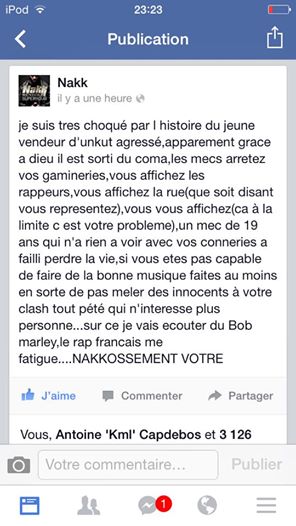 Nakk commente l'incident de la boutique Unkut de Booba
