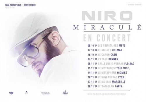 Niro dévoile les chiffres de ventes de son album Miraculé