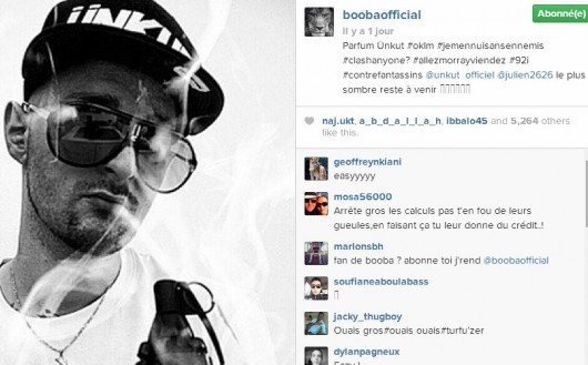 Booba provoque sur Instagram et souhaite un Clash !