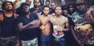 Lacrim avec Lil Durk à Miami sur le tournage de son clip