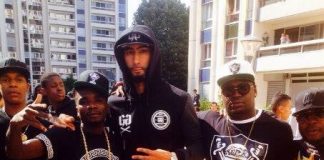 La Fouine avec Kozi sur le tournage de son nouveau clip