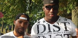 Dam16 pose Distinct sur le tournage de son clip avec Rohff !