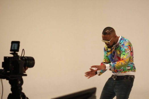 Alonzo sur le tournage du clip Y'a rien à faire (photos)
