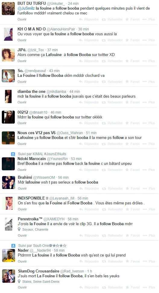 Booba et La Fouine reconciliés ?