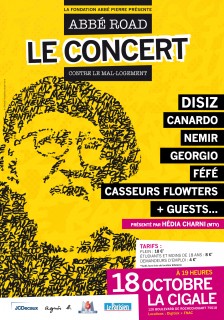 Disiz, Féfé, Canardo, Casseurs Flowters, Nemir, Georgio en concert pour l'Abbé Road