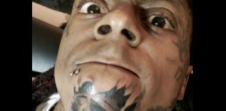Lil Wayne se tatoue un œil géant sur le visage !