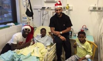 La Fouine rend visite aux enfants malades !