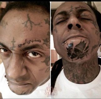 Lil Wayne se tatoue un œil géant sur le visage !