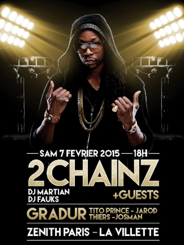Gradur en concert avec 2 Chainz