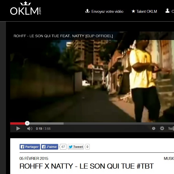 Booba publie le clip de Rohff sur OKLM !