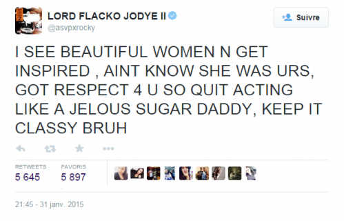 A$ap Rocky clashé par 50 Cent, il s'excuse